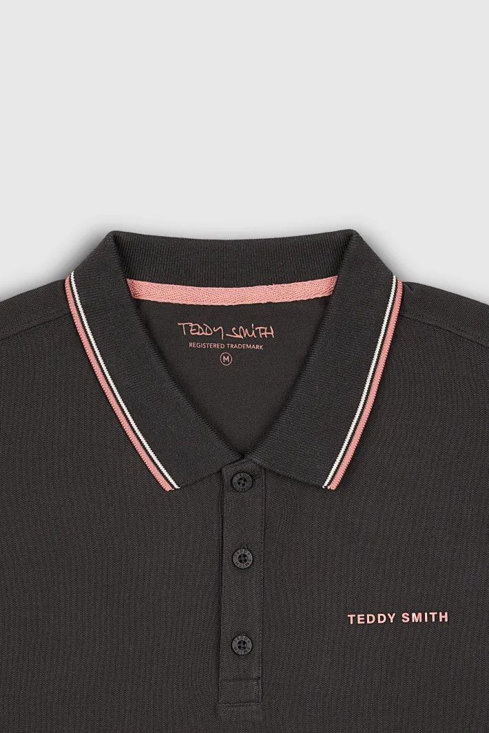 Teddy Smith Polo piqué manches courtes PASIAN 2 CHARBON Store