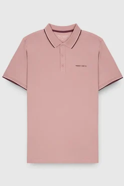 Teddy Smith Polo piqué manches courtes PASIAN 2 MC WOOD ROSE WOODROSE Cheap