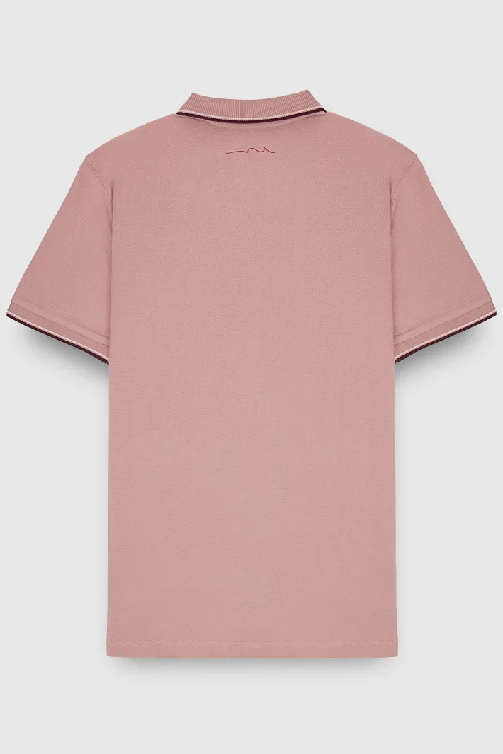 Teddy Smith Polo piqué manches courtes PASIAN 2 MC WOOD ROSE WOODROSE Cheap