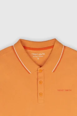 Teddy Smith Polo piqué manches courtes PASIAN 2 MC SWEET ABRICOT SWEETABRICOT Sale