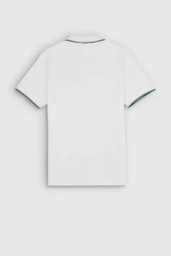 Teddy Smith Polo piqué manches courtes PASIAN 2 BLANC New