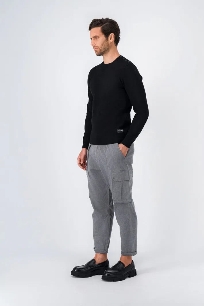 Teddy Smith Pull à col rond BOSCO CHARBON Cheap