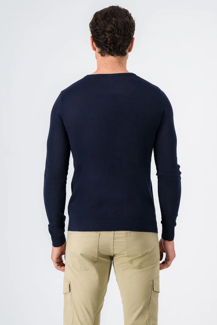 Teddy Smith Pull à col rond PULSER RC TOTAL NAVY CHINE TOTALNAVYCHINE Flash Sale