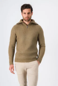 Teddy Smith Pull col camionneur CARMINO CHATAIN CHINE CHATAINCHINE Clearance