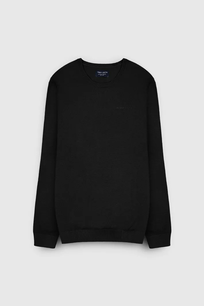 Teddy Smith Pull col rond P-MARC NOIR Cheap