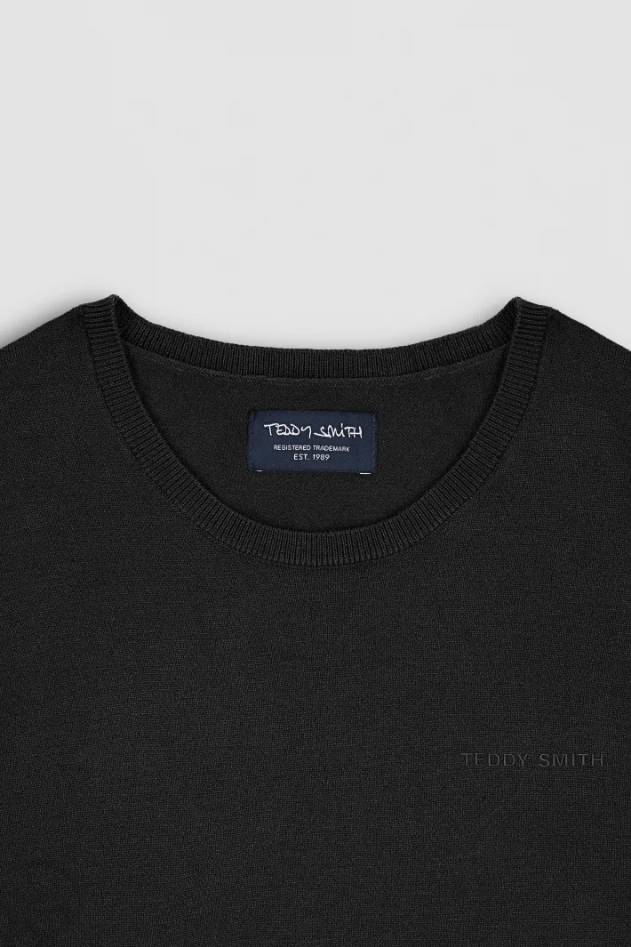 Teddy Smith Pull col rond P-MARC NOIR Cheap