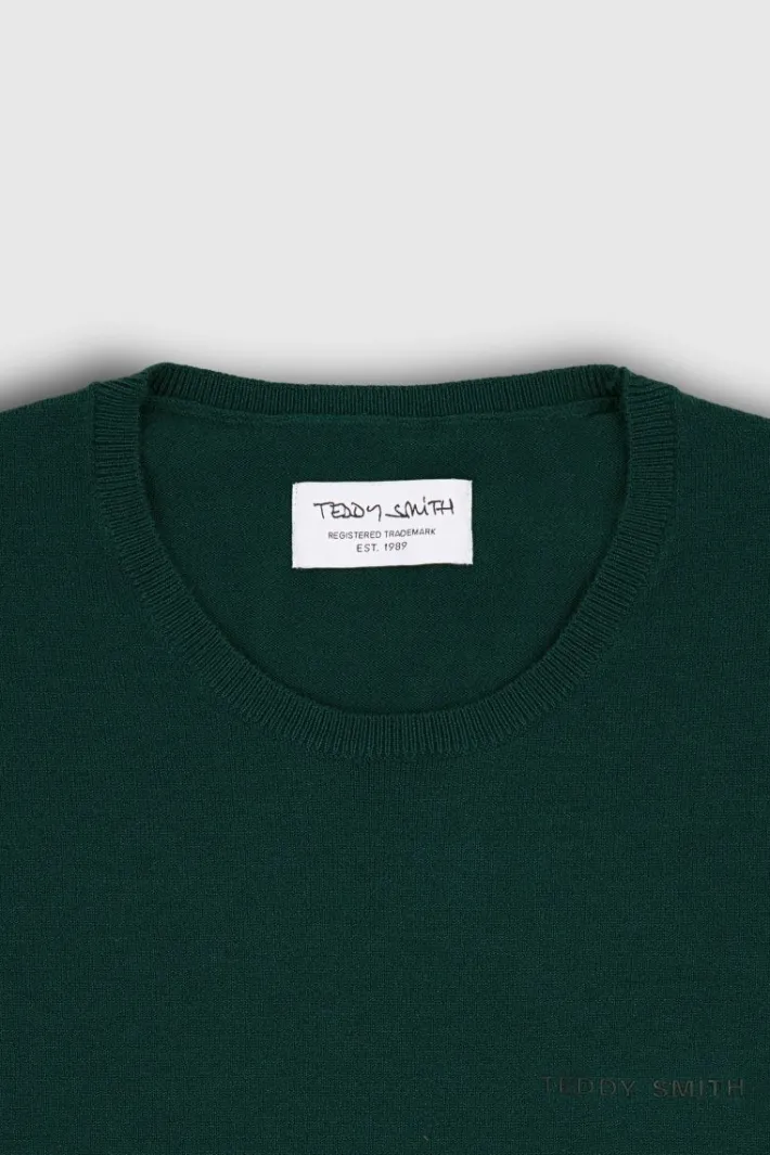 Teddy Smith Pull col rond P-MARC VERT SCARABE VERTSCARABE Discount