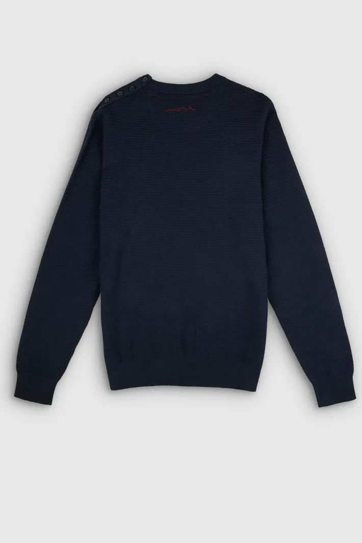 Teddy Smith Pull col rond P-RALSTON TOTAL NAVY TOTALNAVY Store