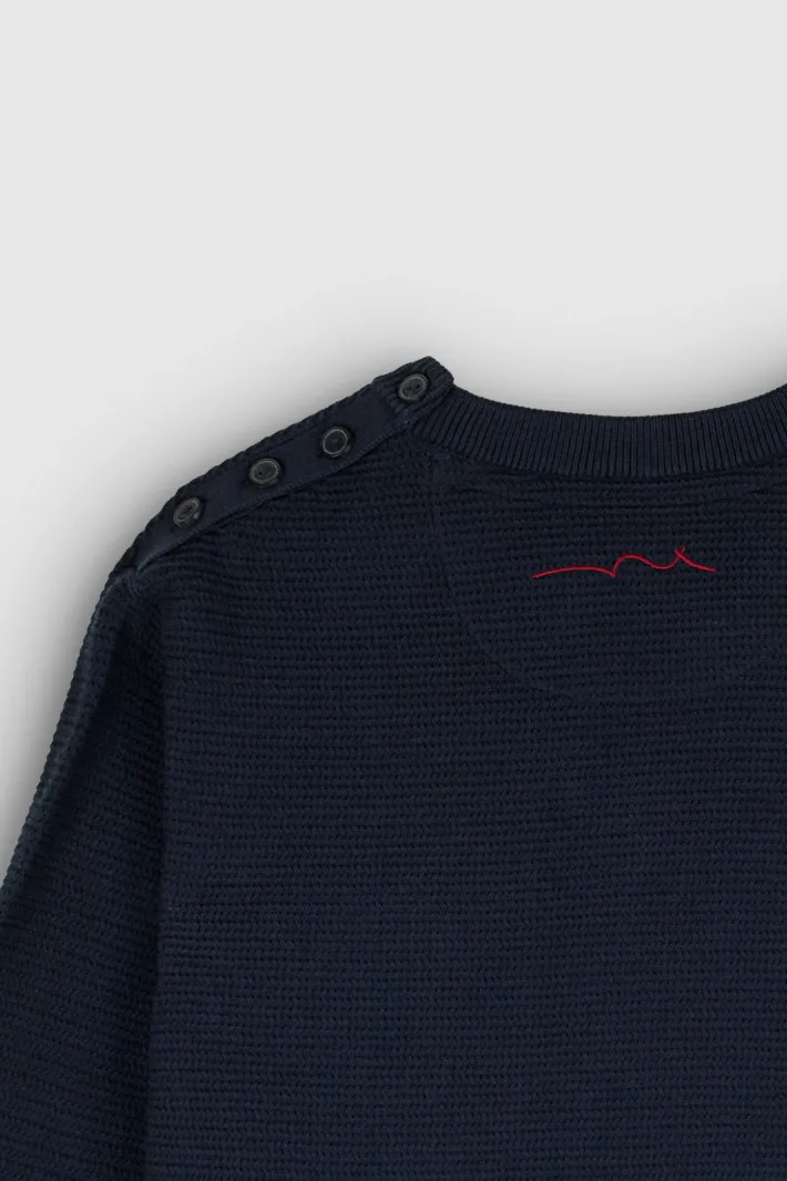 Teddy Smith Pull col rond P-RALSTON TOTAL NAVY TOTALNAVY Store