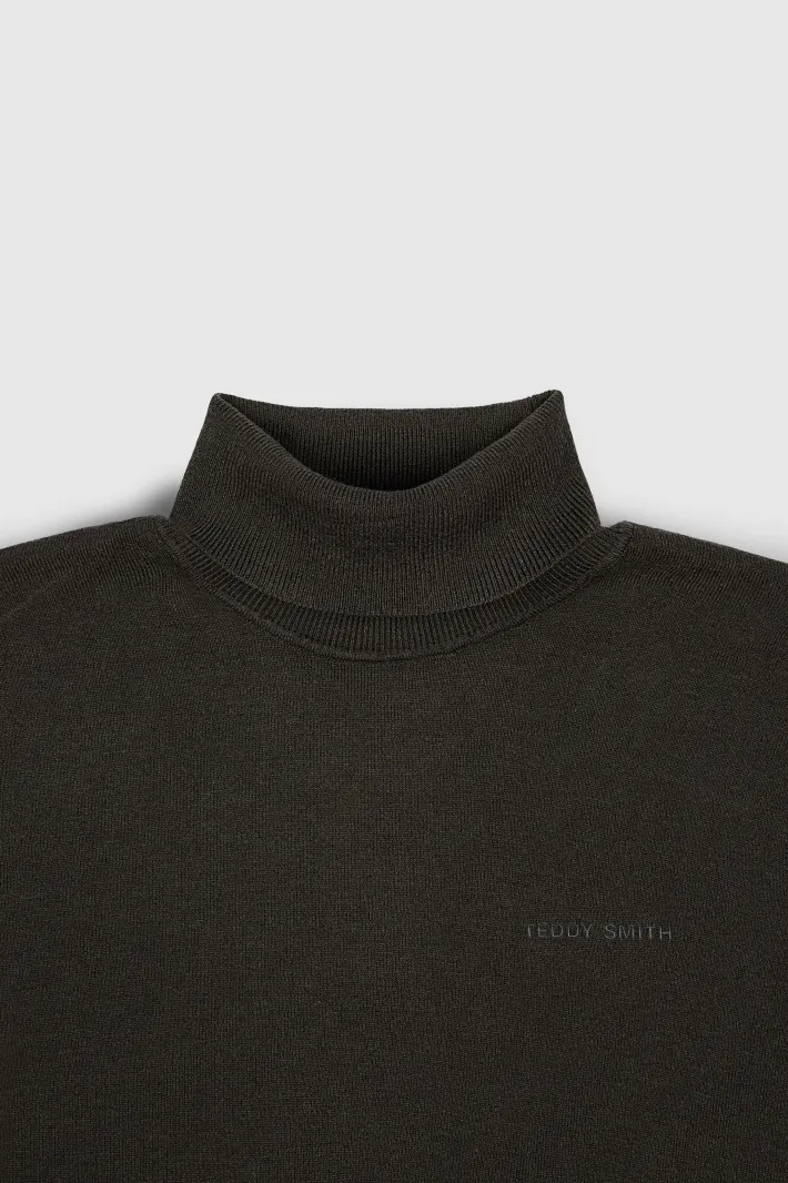 Teddy Smith Pull col roulé MARICK RAVEN KAKI RAVENKAKI Store
