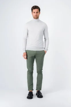 Teddy Smith Pull col roulé MARICK WHITE MELANGE WHITEMELANGE Fashion