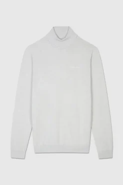 Teddy Smith Pull col roulé MARICK WHITE MELANGE WHITEMELANGE Fashion