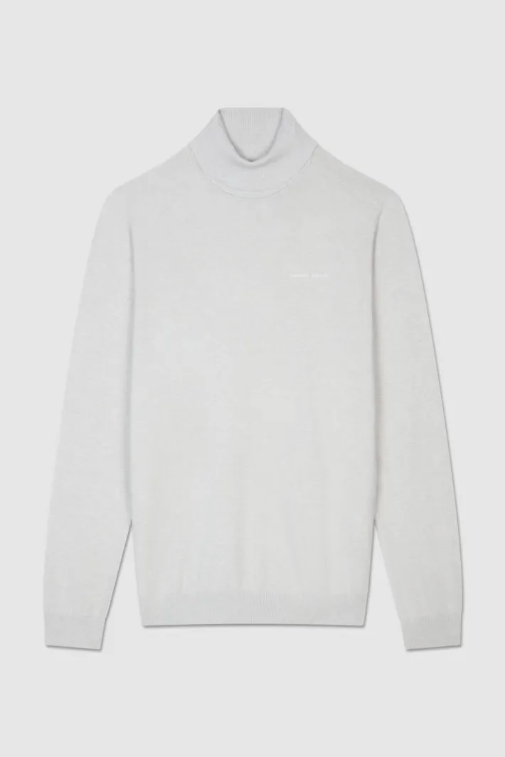 Teddy Smith Pull col roulé MARICK WHITE MELANGE WHITEMELANGE Fashion