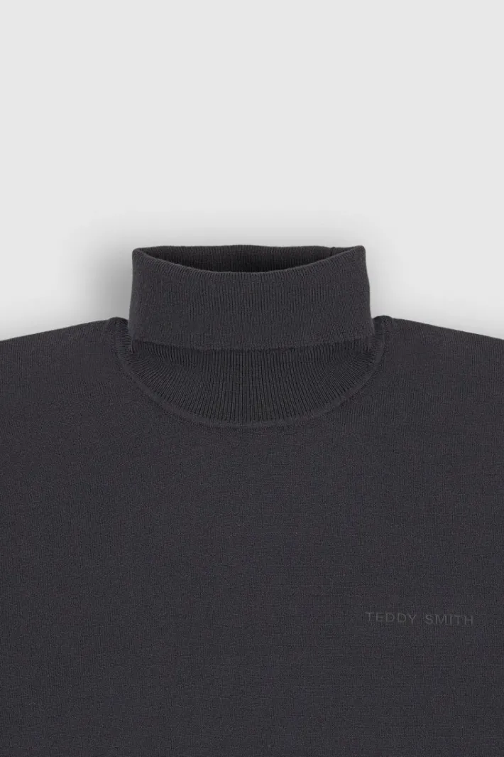 Teddy Smith Pull col roulé P-MARICK DARK NAVY CHINE DARKNAVYCHINE Hot