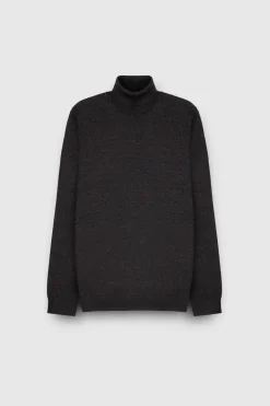 Teddy Smith Pull col roulé P-MARICK MELANGE BLACK MELANGEBLACK New