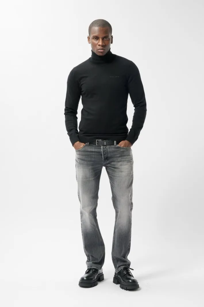 Teddy Smith Pull col roulé P-MARICK NOIR Fashion