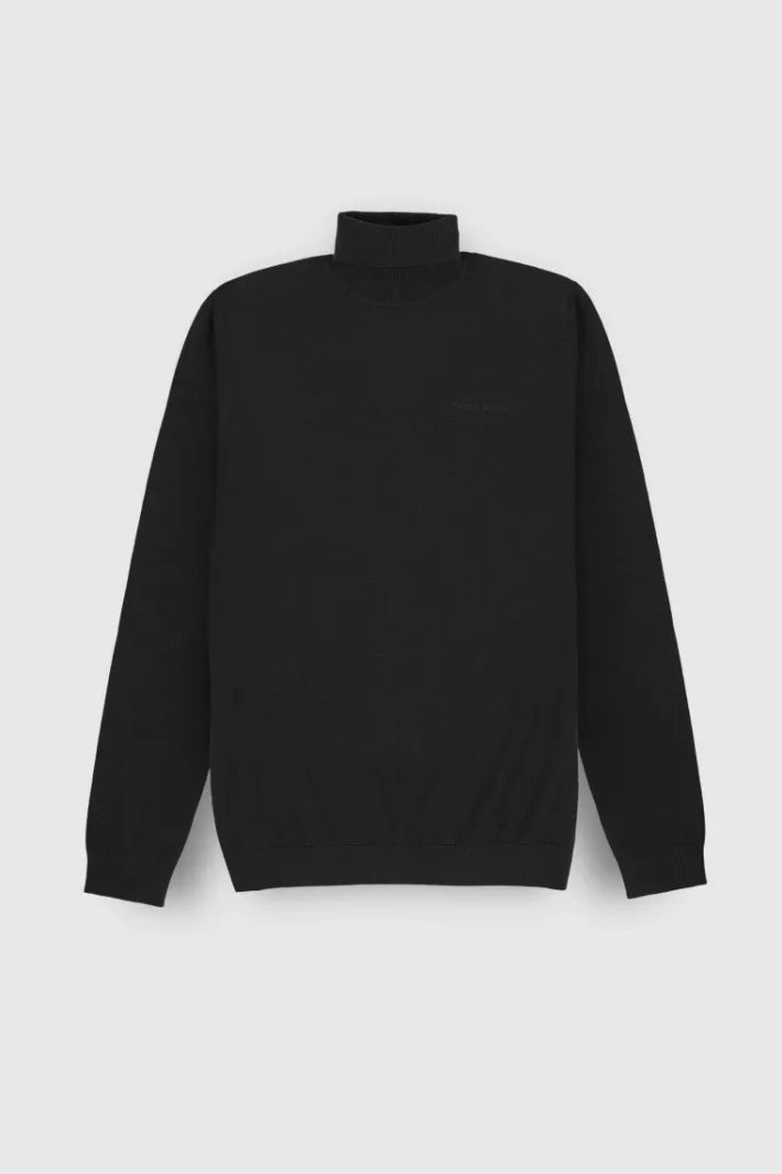Teddy Smith Pull col roulé P-MARICK NOIR Fashion