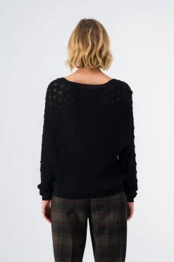 Teddy Smith Pull col V LISON NOIR Shop