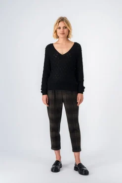 Teddy Smith Pull col V LISON NOIR Shop