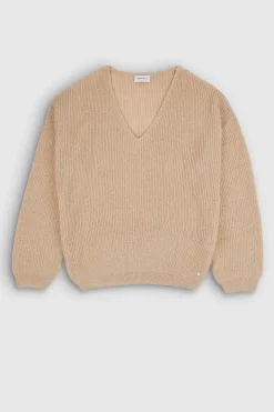 Teddy Smith Pull col V P-MAG BEIGE ARGILE BEIGEARGILE Clearance