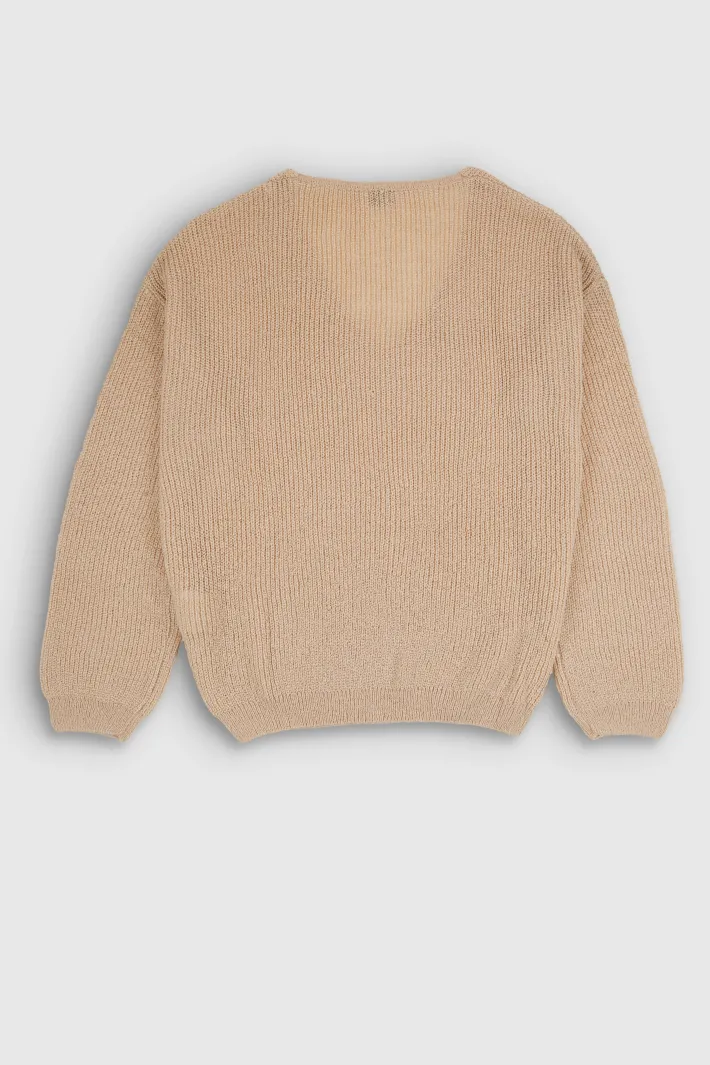 Teddy Smith Pull col V P-MAG BEIGE ARGILE BEIGEARGILE Clearance