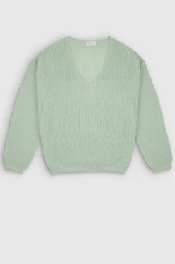Teddy Smith Pull col V P-MAG STONE MINT STONEMINT Online