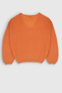 Teddy Smith Pull col V P-MAG SWEET ABRICOT SWEETABRICOT Shop