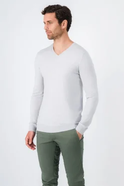 Teddy Smith Pull col V P-MARCO WHITE MELANGE WHITEMELANGE Clearance