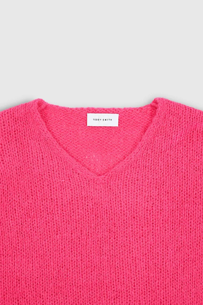 Teddy Smith Pull col V P-MOLLY JR FRESH PINK FRESHPINK Clearance