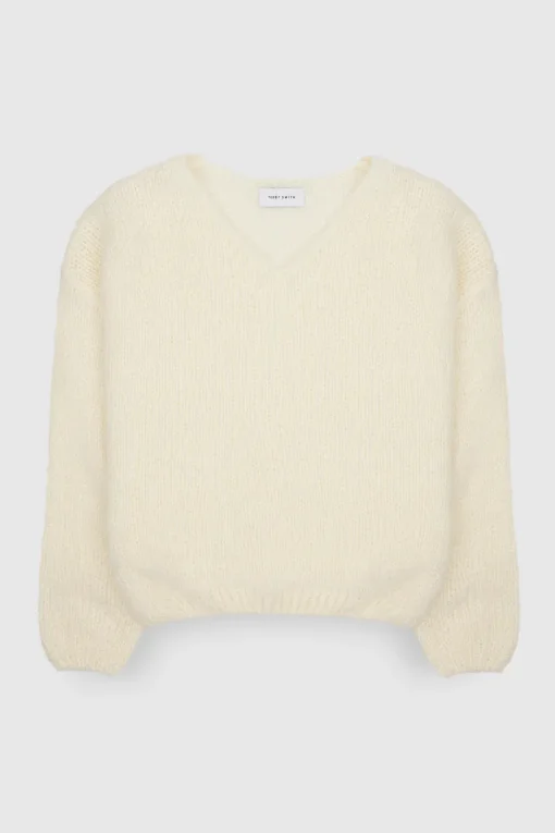 Teddy Smith Pull col V P-MOLLY JR MIDDLE WHITE MIDDLEWHITE Shop