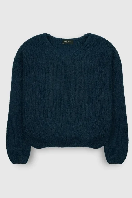 Teddy Smith Pull col V P-MOLLY JR TOTAL NAVY TOTALNAVY Outlet