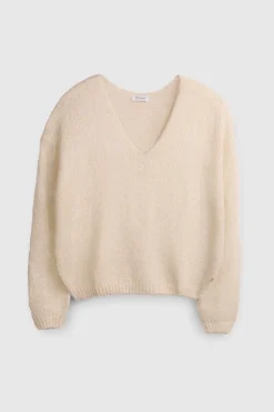 Teddy Smith Pull col V P-MOLLY MIDDLE WHITE MIDDLEWHITE Online