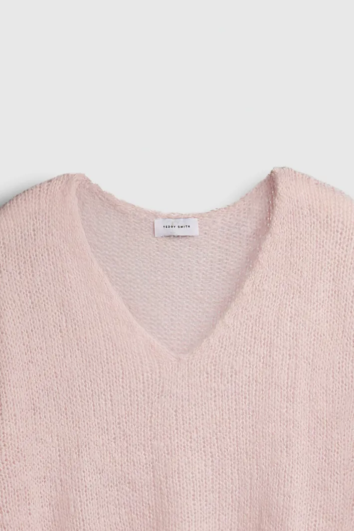 Teddy Smith Pull col V P-MOLLY PINK BLOOM PINKBLOOM Discount