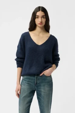 Teddy Smith Pull col V P-MOLLY TOTAL NAVY TOTALNAVY Best