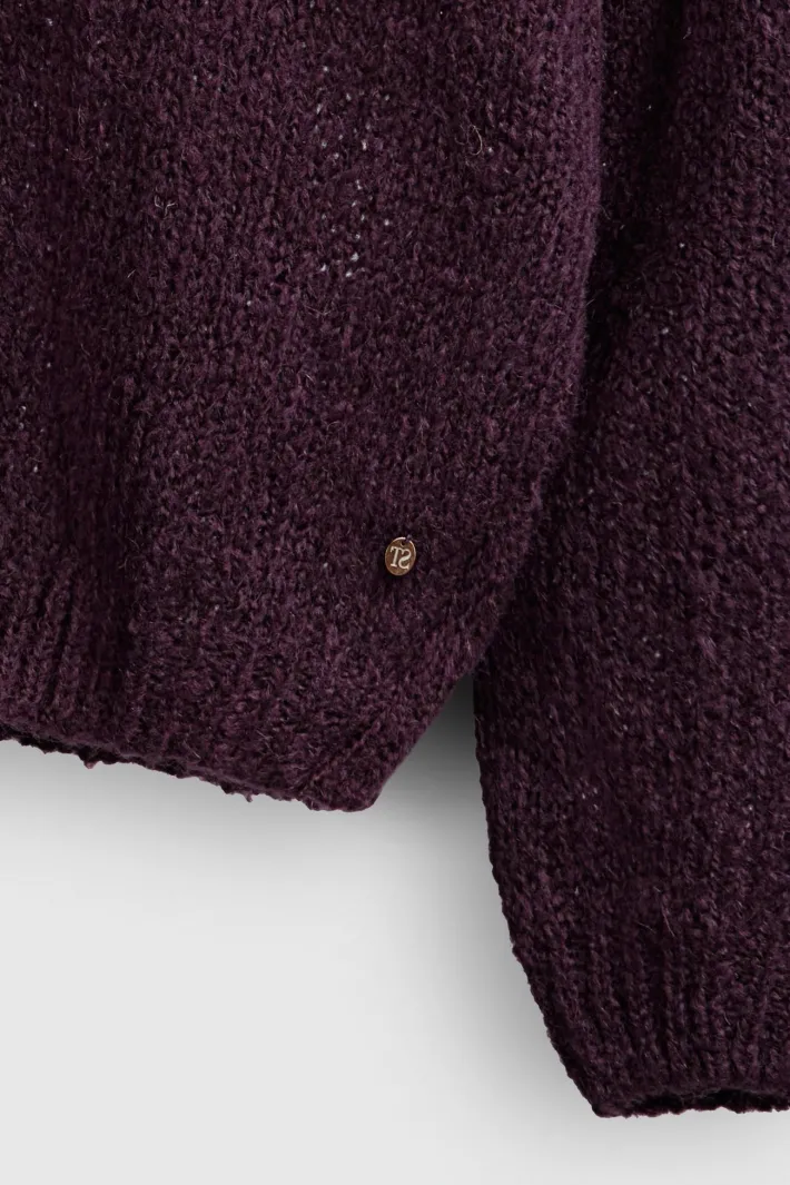 Teddy Smith Pull col V P-MOLLY TRUE PURPLE TRUEPURPLE Discount