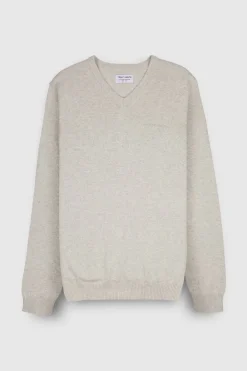 Teddy Smith Pull col V PULSER 3 BLANC IVOIRE CHINE BLANCIVOIRECHINE Hot