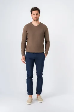 Teddy Smith Pull col V PULSER 2 CHATAIN Outlet
