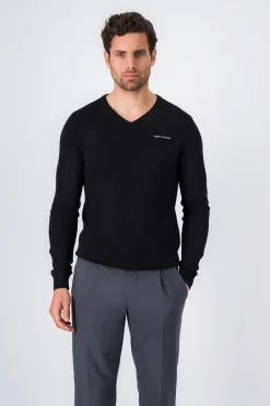 Teddy Smith Pull col V PULSER 2 NOIR Best Sale