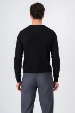 Teddy Smith Pull col V PULSER 2 NOIR Best Sale