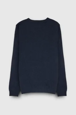 Teddy Smith Pull col V PULSER 3 TOTAL NAVY CHINE TOTALNAVYCHINE Fashion