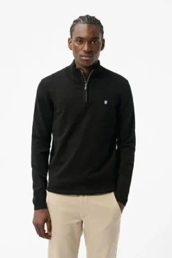 Teddy Smith Pull col zippé P-MARTY 2 CHARBON New