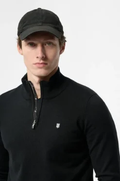 Teddy Smith Pull col zippé P-MARTY 2 CHARBON New
