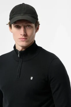 Teddy Smith Pull col zippé P-MARTY 2 CHARBON New