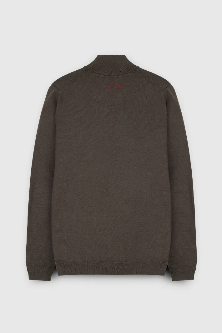 Teddy Smith Pull col zippé P-MARTY 2 RAVEN KAKI RAVENKAKI Cheap