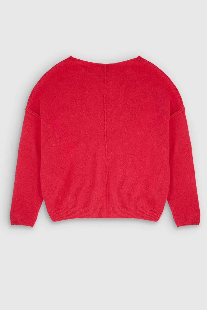 Teddy Smith Pull doux et souple col bateau P-PEPITA JAFFY PINK JAFFYPINK Sale
