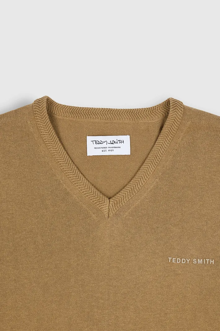 Teddy Smith Pull PULSER 3 MOKA BEIGE MOKABEIGE Fashion