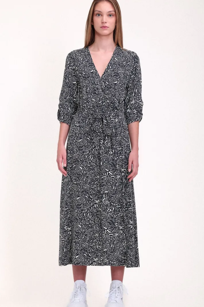 Teddy Smith Robe cache-cœur R-MEGUY DARK NAVY PRINT Best Sale