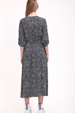 Teddy Smith Robe cache-cœur R-MEGUY DARK NAVY PRINT Best Sale