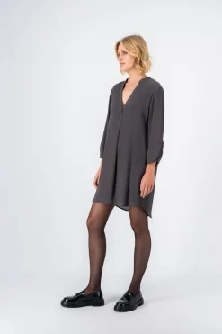 Teddy Smith Robe fluide mi-longue KARY MINERAL KAKI Cheap