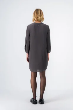 Teddy Smith Robe fluide mi-longue KARY MINERAL KAKI Cheap